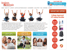 Tablet Screenshot of laptops4students.ie